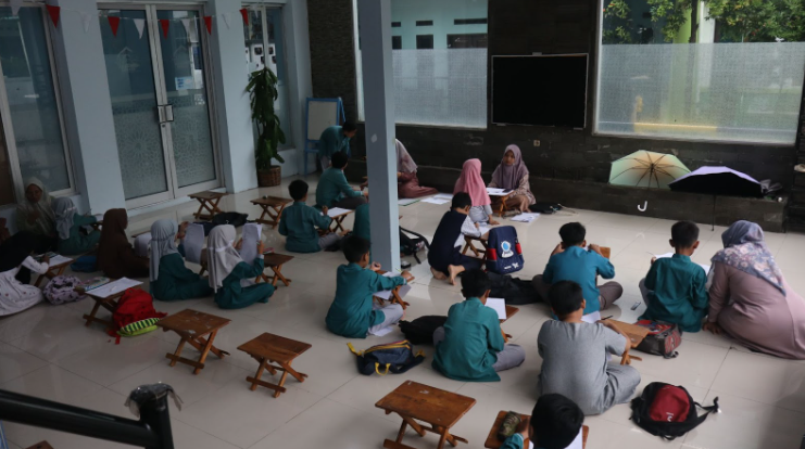 Semangat Sore Bersama Ujian Akhir Semester di Markaz Quran Anak Shaleh